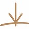 Ekena Millwork Alberta Smooth Timber Gable Bracket, Western Red Cedar, 96"W x 52"H x 1 1/2"D x 3 1/2"F, 13/12 Pitch GBW096X52X0204ALB00SWR - alternate 5